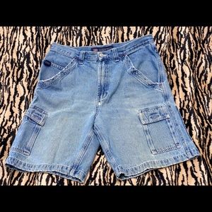 Denim Cargo Shorts